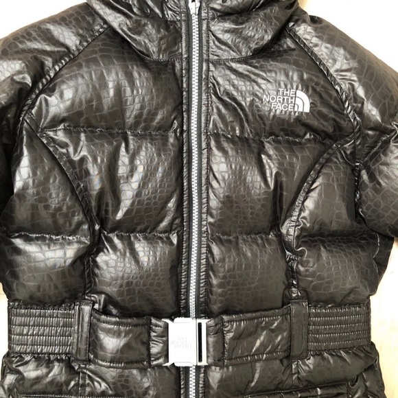 The North Face down belted parka jacket 14-16 women xs - Picture 4 of 13